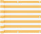 vidaXL - Balkonscherm - 75x600 - cm - oxford - stof - wit - en - geel