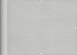 vidaXL - Balkonscherm - 75x700 - cm - 100% - oxford - polyester - lichtgrijs