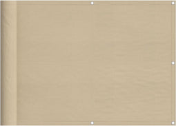 vidaXL - Balkonscherm - 75x700 - cm - 100% - oxford - polyester - beige