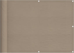 vidaXL - Balkonscherm - 75x800 - cm - 100% - oxford - polyester - taupe