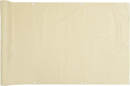 vidaXL - Balkonscherm - 800x120 - cm - PVC - crèmekleurig