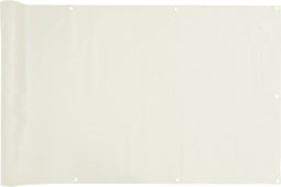 vidaXL - Balkonscherm - 800x75 - cm - PVC - wit