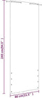 vidaXL - Balkonscherm - 80x240 - cm - oxford - stof - bruin