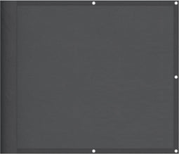 vidaXL - Balkonscherm - 90x1000 - cm - 100% - oxford - polyester - antracietkleurig