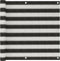 vidaXL - Balkonscherm - 90x300 - cm - HDPE - antracietkleurig - en - wit