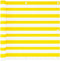 vidaXL - Balkonscherm - 90x300 - cm - HDPE - geel - en - wit
