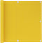 vidaXL - Balkonscherm - 90x300 - cm - HDPE - geel