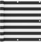 vidaXL - Balkonscherm - 90x300 - cm - oxford - stof - antraciet - en - wit