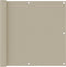 vidaXL - Balkonscherm - 90x300 - cm - oxford - stof - beige