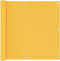 vidaXL - Balkonscherm - 90x300 - cm - oxford - stof - geel