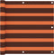 vidaXL - Balkonscherm - 90x300 - cm - oxford - stof - oranje - en - bruin