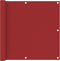 vidaXL - Balkonscherm - 90x300 - cm - oxford - stof - rood