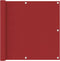 vidaXL - Balkonscherm - 90x300 - cm - oxford - stof - rood
