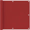 vidaXL - Balkonscherm - 90x300 - cm - oxford - stof - rood