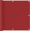 vidaXL - Balkonscherm - 90x300 - cm - oxford - stof - rood
