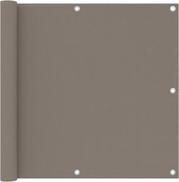 vidaXL - Balkonscherm - 90x300 - cm - oxford - stof - taupe