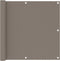 vidaXL - Balkonscherm - 90x300 - cm - oxford - stof - taupe