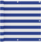 vidaXL - Balkonscherm - 90x300 - cm - oxford - stof - wit - en - blauw