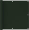 vidaXL - Balkonscherm - 90x400 - cm - HDPE - donkergroen