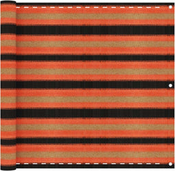 vidaXL - Balkonscherm - 90x400 - cm - HDPE - meerkleurig