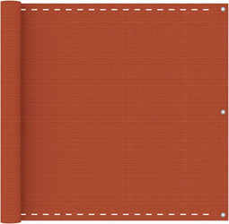 vidaXL - Balkonscherm - 90x400 - cm - HDPE - oranje