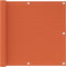 vidaXL - Balkonscherm - 90x400 - cm - HDPE - oranje