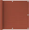 vidaXL - Balkonscherm - 90x400 - cm - HDPE - terracottakleurig
