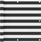 vidaXL - Balkonscherm - 90x400 - cm - oxford - stof - antraciet - en - wit