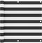 vidaXL - Balkonscherm - 90x400 - cm - oxford - stof - antraciet - en - wit