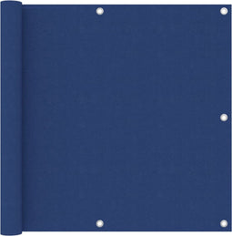 vidaXL - Balkonscherm - 90x400 - cm - oxford - stof - blauw
