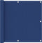 vidaXL - Balkonscherm - 90x400 - cm - oxford - stof - blauw
