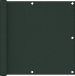 vidaXL - Balkonscherm - 90x400 - cm - oxford - stof - donkergroen