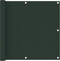 vidaXL - Balkonscherm - 90x400 - cm - oxford - stof - donkergroen