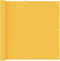 vidaXL - Balkonscherm - 90x400 - cm - oxford - stof - geel