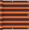 vidaXL - Balkonscherm - 90x400 - cm - oxford - stof - oranje - en - bruin
