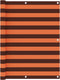 vidaXL - Balkonscherm - 90x400 - cm - oxford - stof - oranje