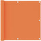 vidaXL - Balkonscherm - 90x400 - cm - oxford - stof - oranje