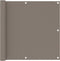 vidaXL - Balkonscherm - 90x400 - cm - oxford - stof - taupe