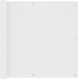 vidaXL - Balkonscherm - 90x400 - cm - oxford - stof - wit
