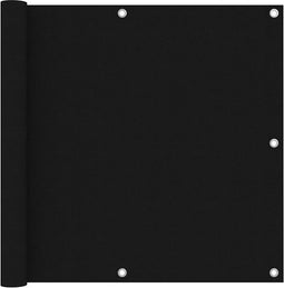 vidaXL - Balkonscherm - 90x400 - cm - oxford - stof - zwart