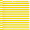 vidaXL - Balkonscherm - 90x500 - cm - HDPE - geel - en - wit