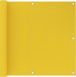 vidaXL - Balkonscherm - 90x500 - cm - HDPE - geel