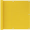 vidaXL - Balkonscherm - 90x500 - cm - HDPE - geel