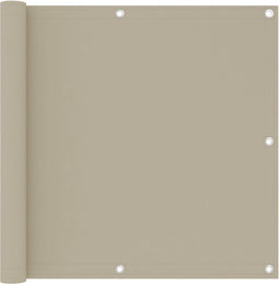 vidaXL - Balkonscherm - 90x500 - cm - oxford - stof - beige