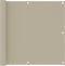 vidaXL - Balkonscherm - 90x500 - cm - oxford - stof - beige