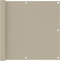 vidaXL - Balkonscherm - 90x500 - cm - oxford - stof - beige