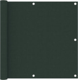 vidaXL - Balkonscherm - 90x500 - cm - oxford - stof - donkergroen