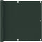 vidaXL - Balkonscherm - 90x500 - cm - oxford - stof - donkergroen