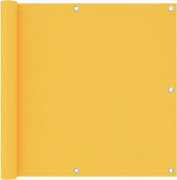 vidaXL - Balkonscherm - 90x500 - cm - oxford - stof - geel