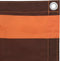vidaXL - Balkonscherm - 90x500 - cm - oxford - stof - oranje - en - bruin